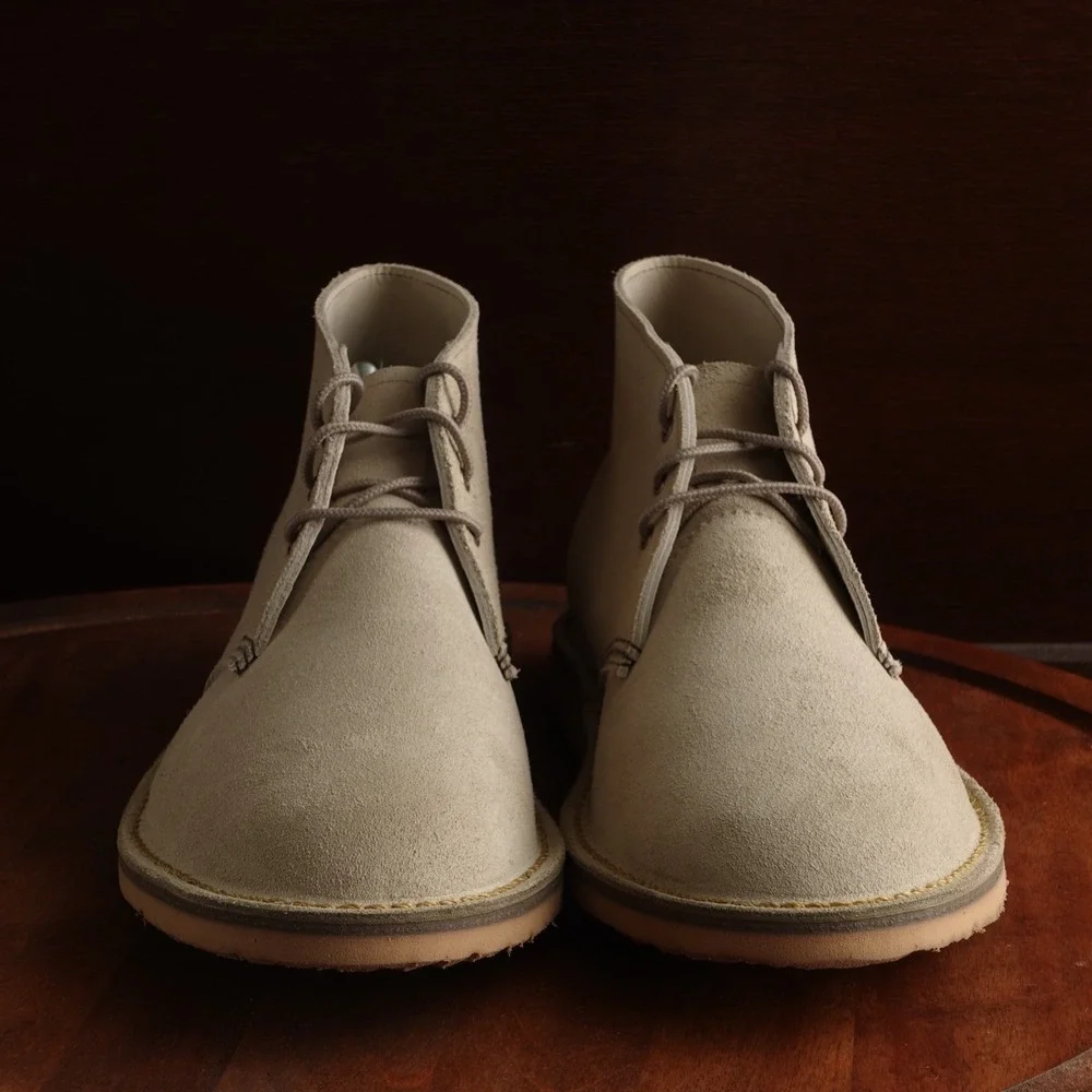 Red Wing Chukka Boots Mens SZ 10.5D Beige Weekender Mohave Suede Ankle 2nds NWOB